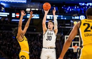 No #15 Duke Dismantles # 24 Iowa 74-62