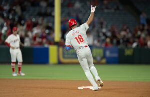 Johan Rojas Homer Lifts The Phillies Pass The Los Angeles Angels 7-5