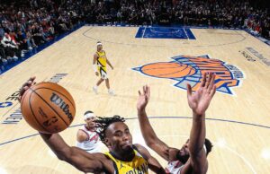 The NY Knicks Takes Game One Against The Pacers At The Garden 121-117