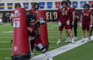 Boston College Football Spring Practice Kicks Off In Pads