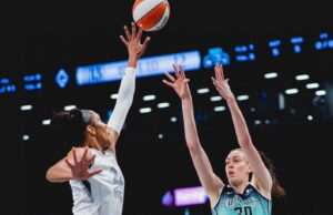 Ionescu Leads Liberty Past Aces As A’ja Wilson Exits with Wrist Injury