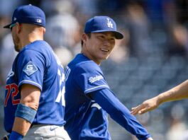 Yamamoto Tosses Complete Game As Dodgers Defeat Yankees 8-2 Before Crowd of 43,305