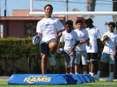 Rams Bring Flag Football, Fun And Opportunity To Inglewood Students